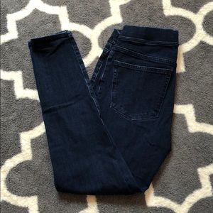 J crew pull on toothpick jean- indigo